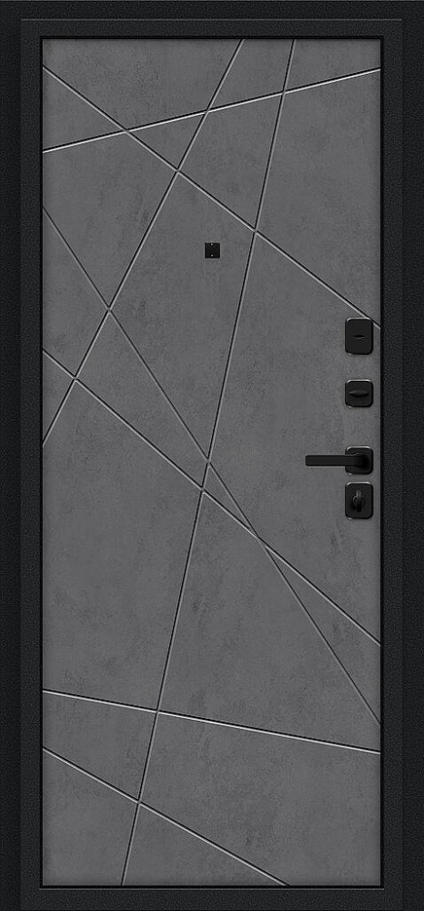 Товар Дверь Граффити-5/SBlack Букле черное/Slate Art BR6187