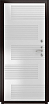 Дверь ДвериПРО Д-68 ФЛ-185 (10мм, ПВХ Ясень белый) DPRO226072 фото