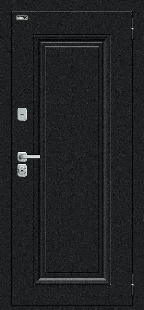 Дверь Thermo Флэш МФ/BChrome Букле черное/Wenge Melinga BR6216