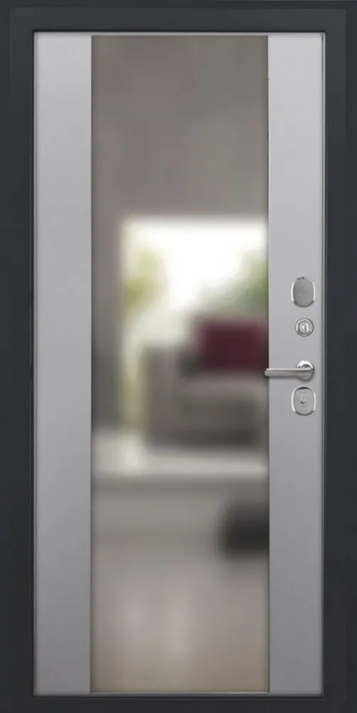 Товар Дверь ДвериПРО Аура Алиса (16мм, ПВХ софт грей, зеркало) DPRO220488