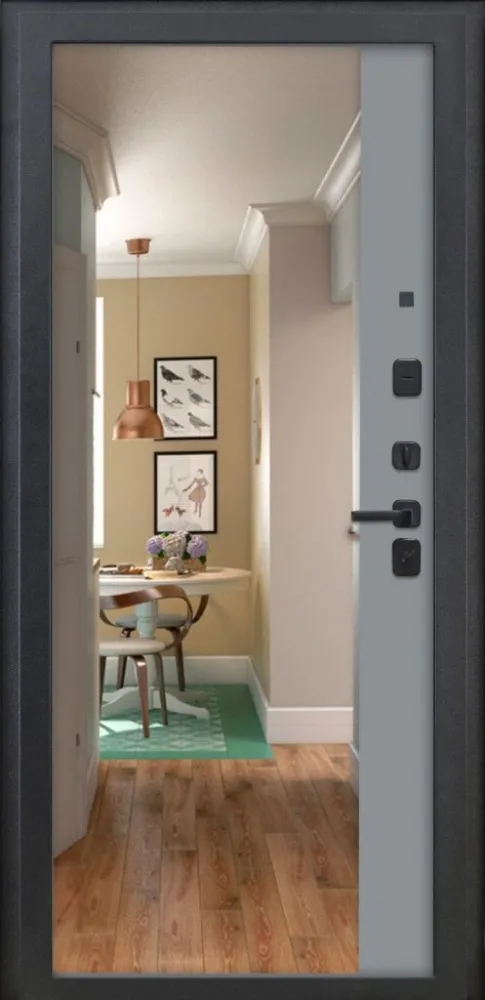 Товар Дверь ДвериПРО Модель 3КЛ-1101 ФЛЗ-23 Веллуто гриджио DPRO226529