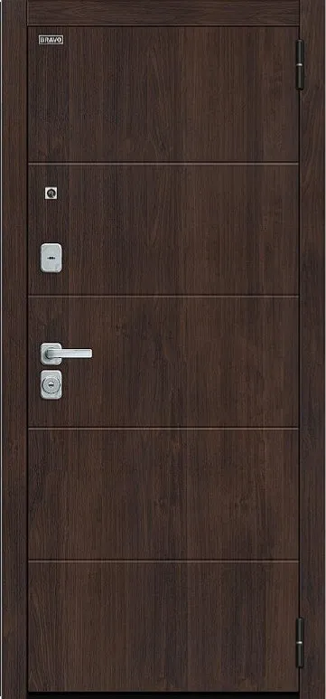 Товар Дверь Браво Флэт/BChrome Almon/Cappuccino Melinga DIS007438