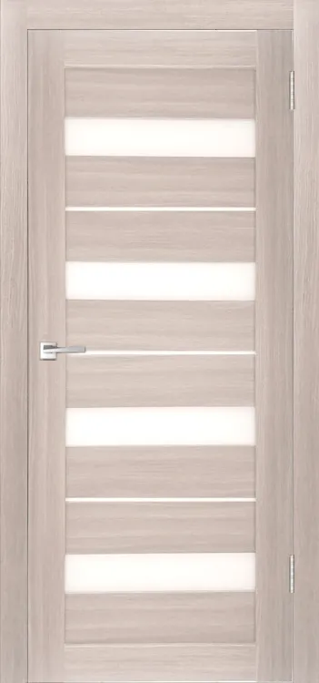 Межкомнатная дверь Легенда X-5 тон Кремовая лиственница Остекление Сатинат белое